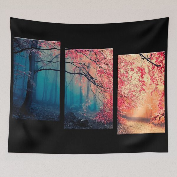 Item preview, 3 Forest Blue to Pink designed and sold by CatByDesign.