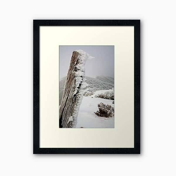 Winter on the Razorback, Mt Hotham, Australia Framed Art Print