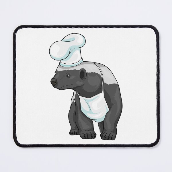 Item preview, Honey badger Chef Chef hat designed and sold by Snabdesign84.