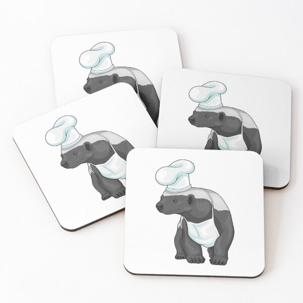 Item preview, Honey badger Chef Chef hat designed and sold by Snabdesign84.