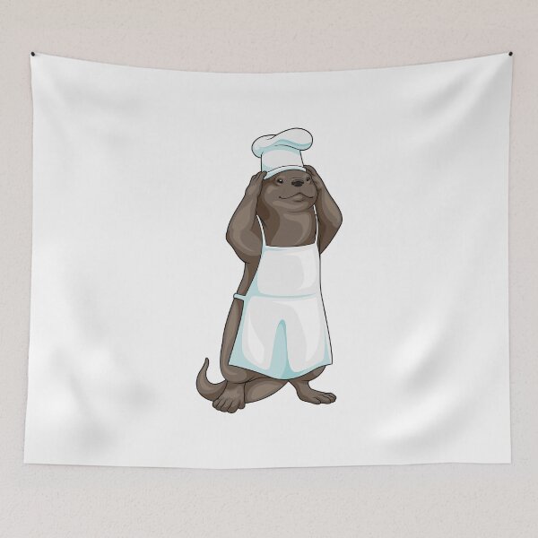 Item preview, Otter Chef Cooking apron designed and sold by Snabdesign84.