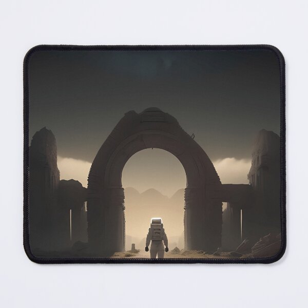 Item preview, an astronaut explores the ruins of an alien civilization on a distant moon designed and sold by shapkukhamrnv.