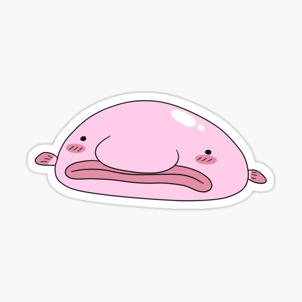 Bob the Blobfish (when under pressure) Sticker for Sale by Anlon Zhu
