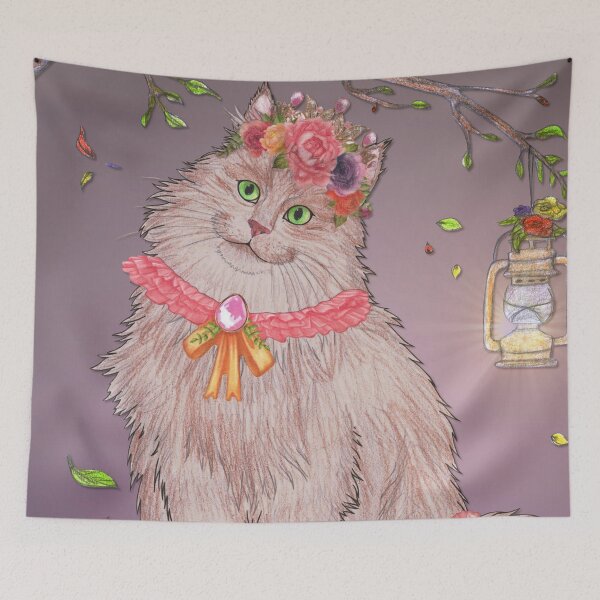 Item preview, TopModel Kitty - Floral Kitten designed and sold by shipperfangirl.