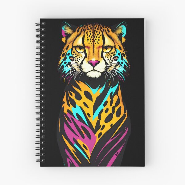 Item preview, Vibrant cheetah face sticker and print out designed and sold by MikeeJay.