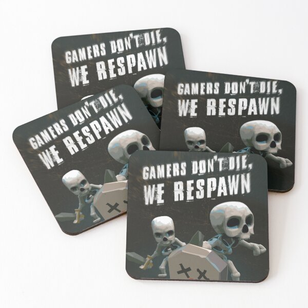 Item preview, Gamers Don't Die, We Respawn designed and sold by RodsArtPortal.