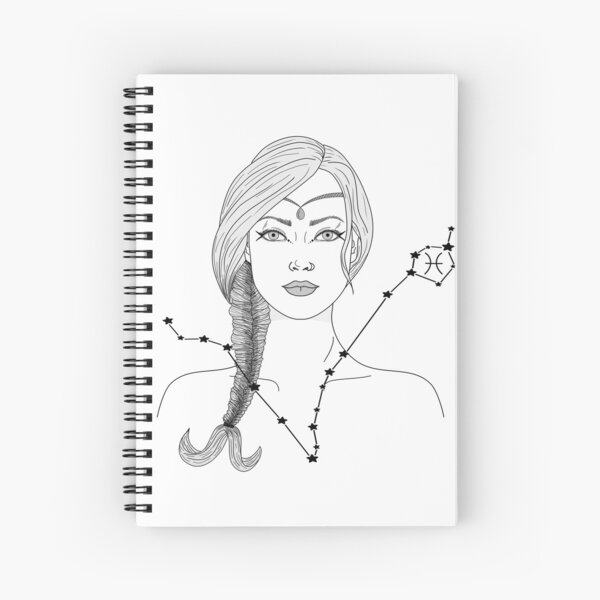 Artikel-Vorschau von Pisces zodiac sign drawing - Fische Sternzeichen Zeichnung, designt und verkauft von EmmisWorld.