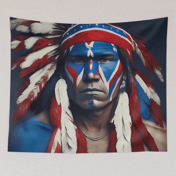 Item preview, [AI Art] Robust Average Native American man designed and sold by Sissle.