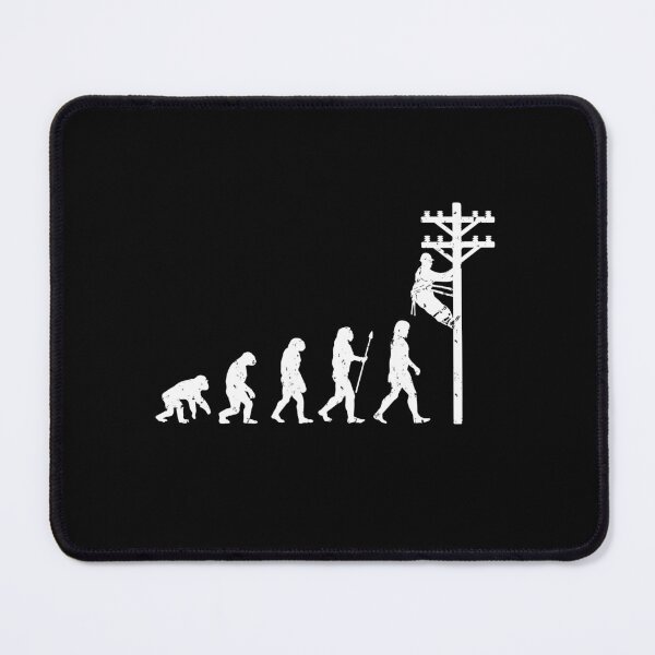 Item preview, Funny Lineman Evolution Men Electric Cable Lineman designed and sold by DSWShirts.