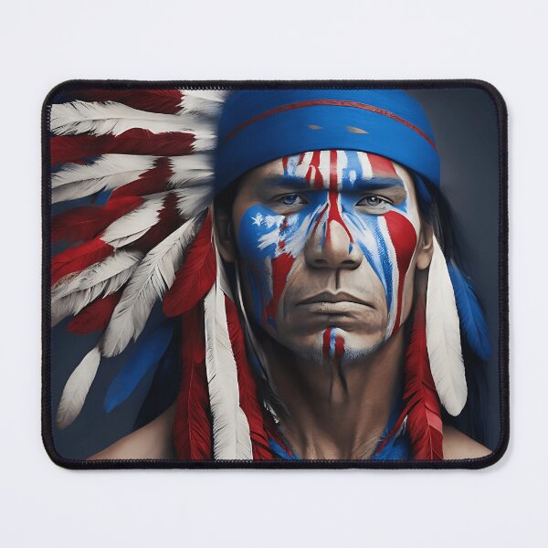 Item preview, [AI Art] Robust Average Native American man designed and sold by Sissle.