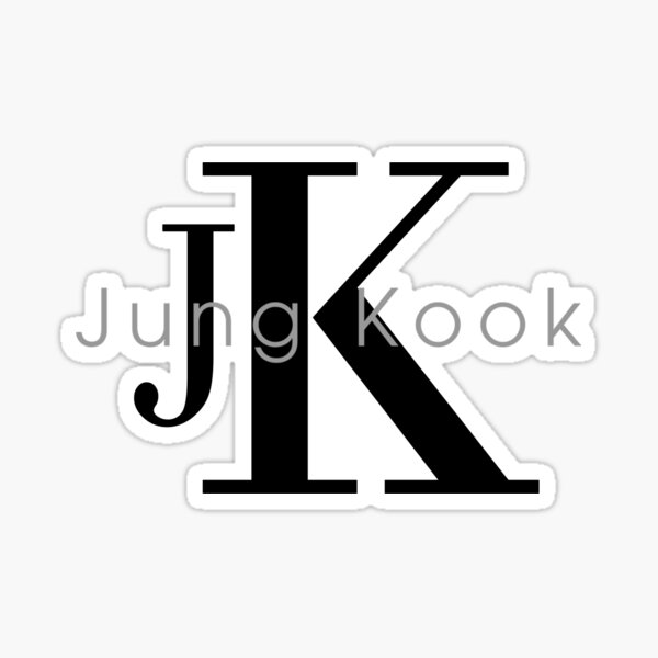 Artikel-Vorschau von Jungkook JK CK-Logo, designt und verkauft von SugaSweetsDesign.
