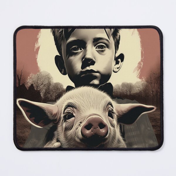 Item preview, Boy with pig 2 designed and sold by GeoColl.