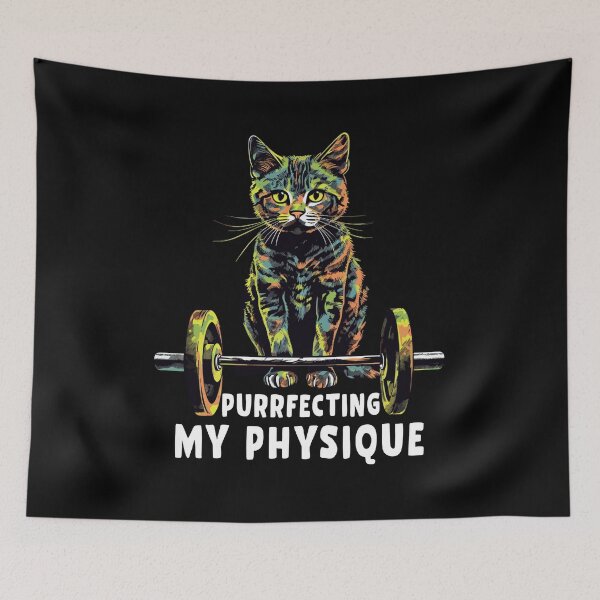 Artikelvorschau, Geschenk für Fitnessstudio, Workout oder Fitness. Lustige Katze im Fitnessstudio entworfen und verkauft von KsuAnn.