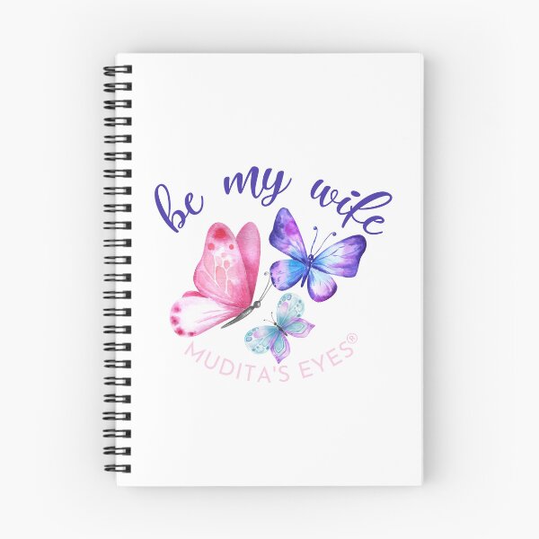 Item preview,  Colorful "Be my wife" Beautiful Wedding Proposal Butterfly  Sticker designed and sold by MuditasEyes.
