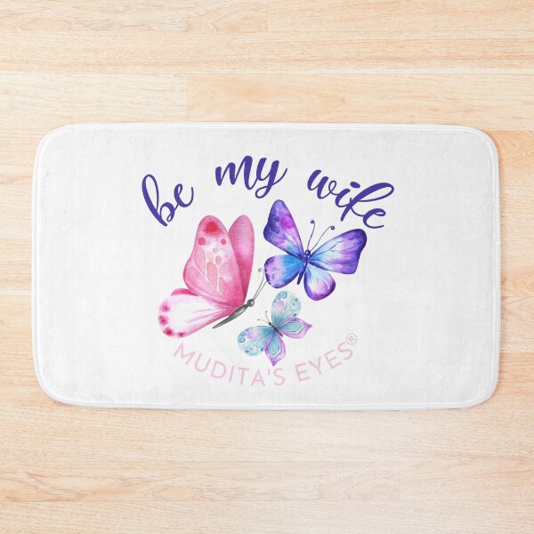 Item preview,  Colorful "Be my wife" Beautiful Wedding Proposal Butterfly  Sticker designed and sold by MuditasEyes.