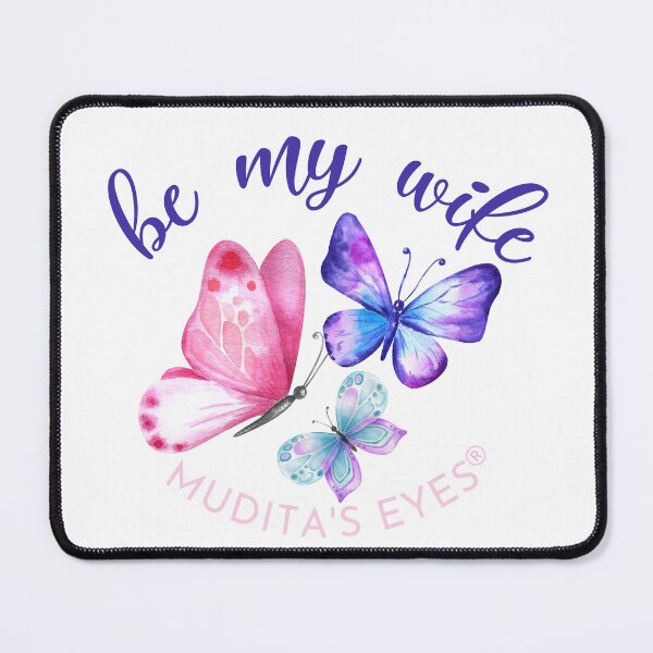 Item preview, Colorful "Be my wife" Beautiful Wedding Proposal Butterfly Sticker designed and sold by MuditasEyes.