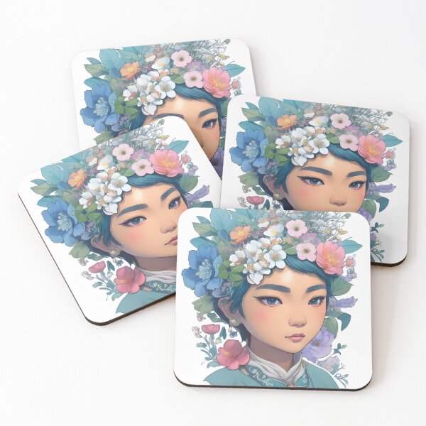Item preview, Elegant Confidence - Celebrating the Beauty of Asian Women with Short Haircuts designed and sold by DimHel2.