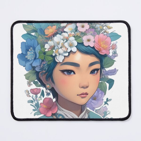 Item preview, Elegant Confidence - Celebrating the Beauty of Asian Women with Short Haircuts designed and sold by DimHel2.