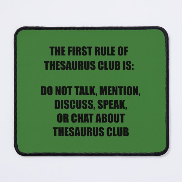 Item preview, Thesaurus Club   	 designed and sold by svfrgbrfrz61.