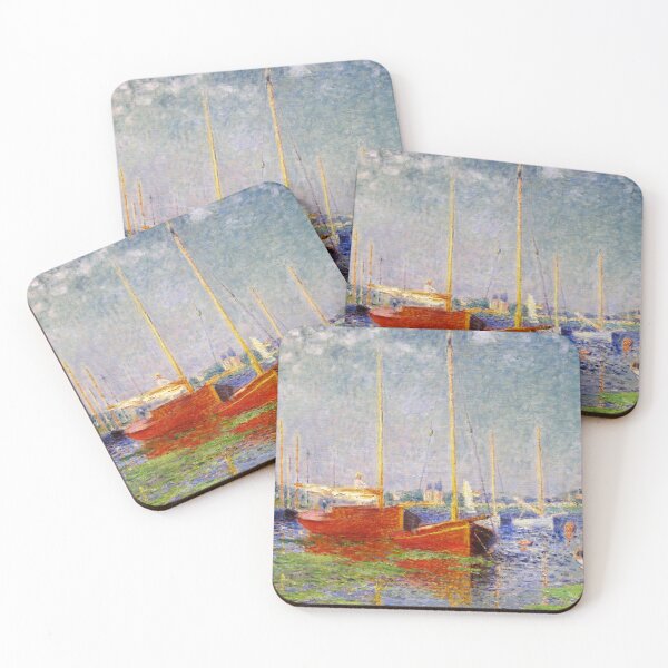 Item preview, Red Boats at Argenteuil designed and sold by siren-of-melet.