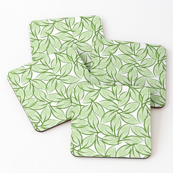 Item preview, Green leaves pattern designed and sold by Preeyanc.