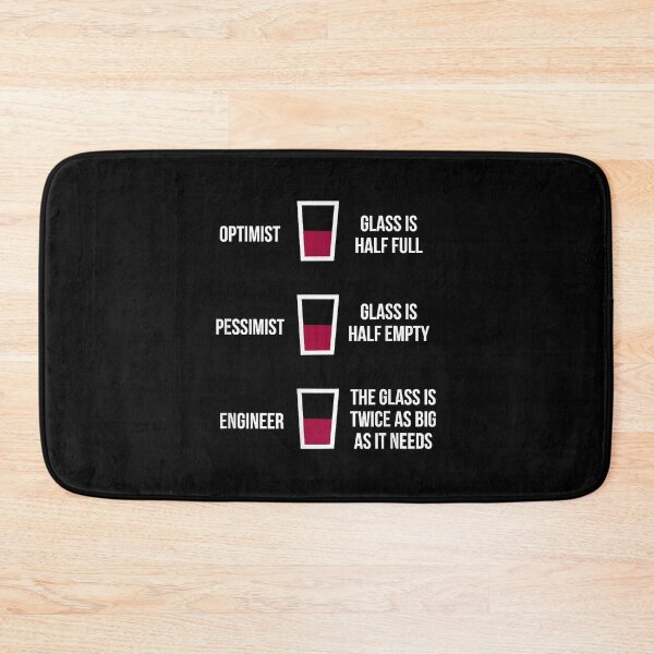 Item preview, Engineer Glass Half Full Funny Engineering Joke  designed and sold by CharlesHowarde.