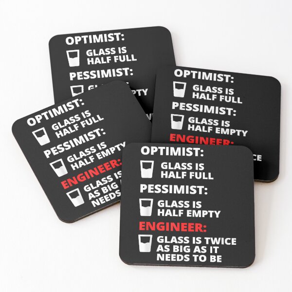 Item preview, Engineer Half Full Glass - Funny Engineering Joke  designed and sold by CharlesHowarde.