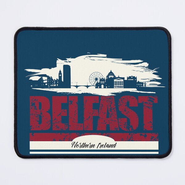 Item preview, Belfast Grunge City Skyline Graphic designed and sold by DimDom.