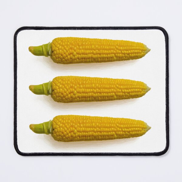 Item preview, Three corn cobs. Sweetcorn. Image made using elipses. designed and sold by EdgyEdgeArt.