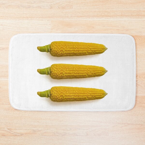 Item preview, Three corn cobs. Sweetcorn. Image made using elipses. designed and sold by EdgyEdgeArt.