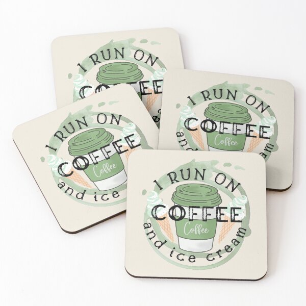 Item preview, Green Coffee And Soft Whipped Ice Cream designed and sold by TrulyEpoque.