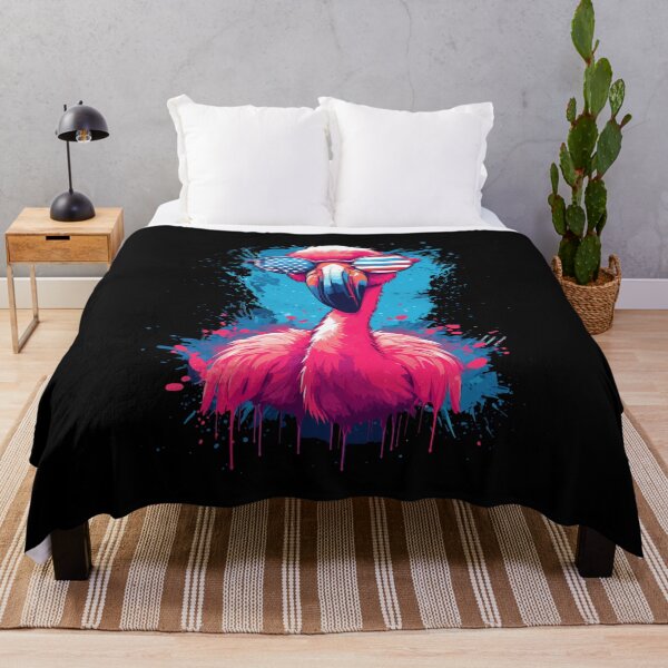 Item preview, USA Flag Patriotic 4th of July Flamingo Gift Summer Flamingo designed and sold by KsuAnn.
