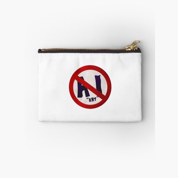Item preview, No AI ‘art’ sign designed and sold by bluchocolate.