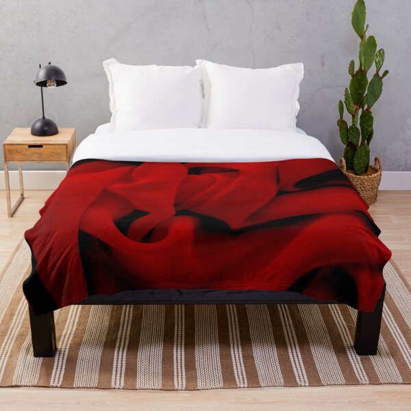 Item preview, Crimson Comfort: Luxurious Apple Red Pattern Blankets for Cozy Serenity Home Decor designed and sold by Harsh Mhatre.