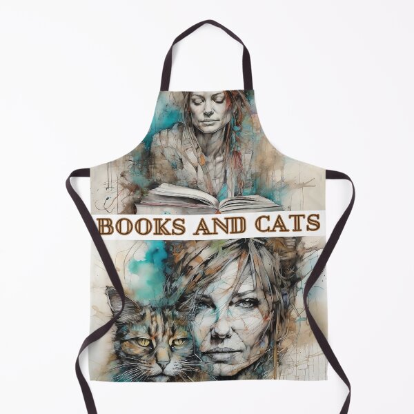 Item preview, Books and Cats designed and sold by GracefulGems.