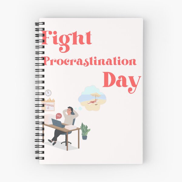 Aperçu de l'œuvre Journée contre la procrastination créée et vendue par Simo0455.