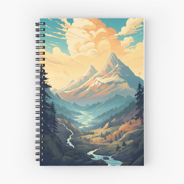 Item preview, landscape with mountain background at sunset designed and sold by R&B Art and design.