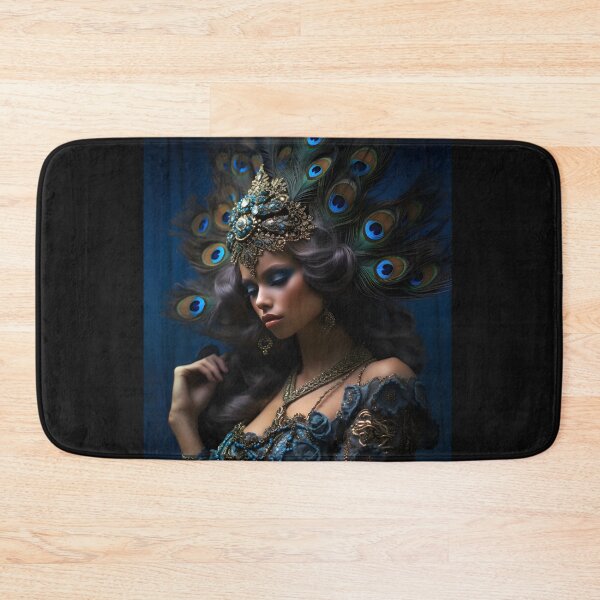 Item preview, Feathered Lady Abstract Woman Portrait Art designed and sold by PeteRascal.