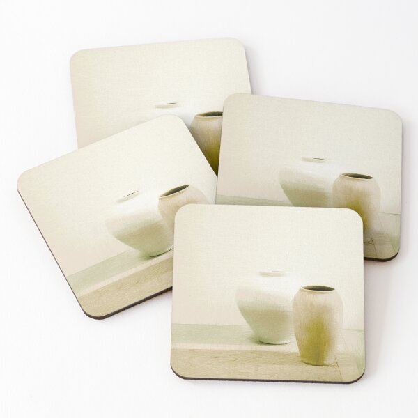 Item preview, Two earthenware ceramic pots. Image made using lines. designed and sold by EdgyEdgeArt.