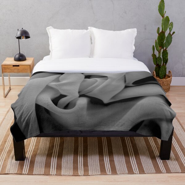 Item preview, Monochrome Serenity: Elegant Black & White Patterned Blankets Home Decor designed and sold by Harsh Mhatre.