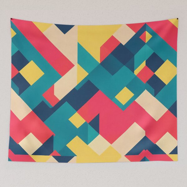 Item preview, Colorful Abstract Patern - Neoplasticism & Cubism designed and sold by ColorsoftNature.