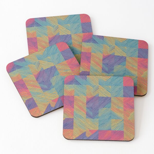 Item preview, Colorful Abstract Line Patern - Neoplasticism & Cubism designed and sold by ColorsoftNature.