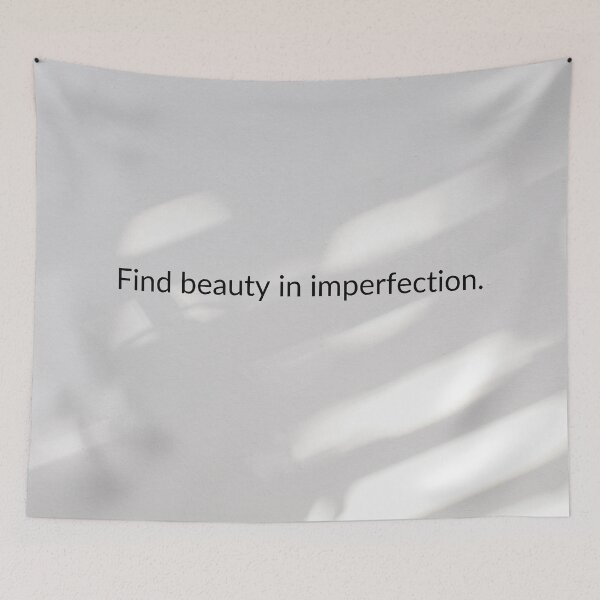 Item preview, Beauty In Imperfection Quote  designed and sold by harshu77.