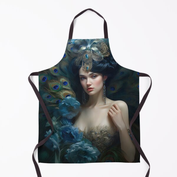 Item preview, Feathered Lady Abstract Woman Portrait Art designed and sold by PeteRascal.