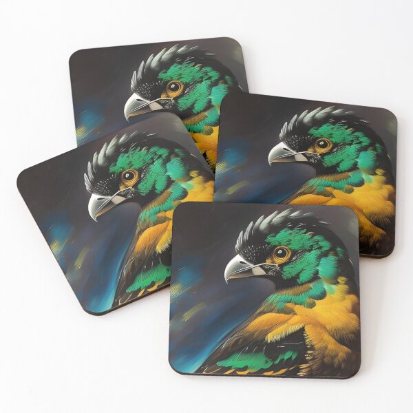 Item preview, Colourful Bird with Mohawk, Ai Generated Art  designed and sold by ACC .