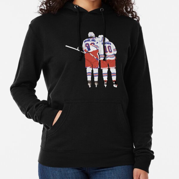 Women's New York Rangers Old Time Hockey Natural Vintage Lacer Heavyweight  Hoodie