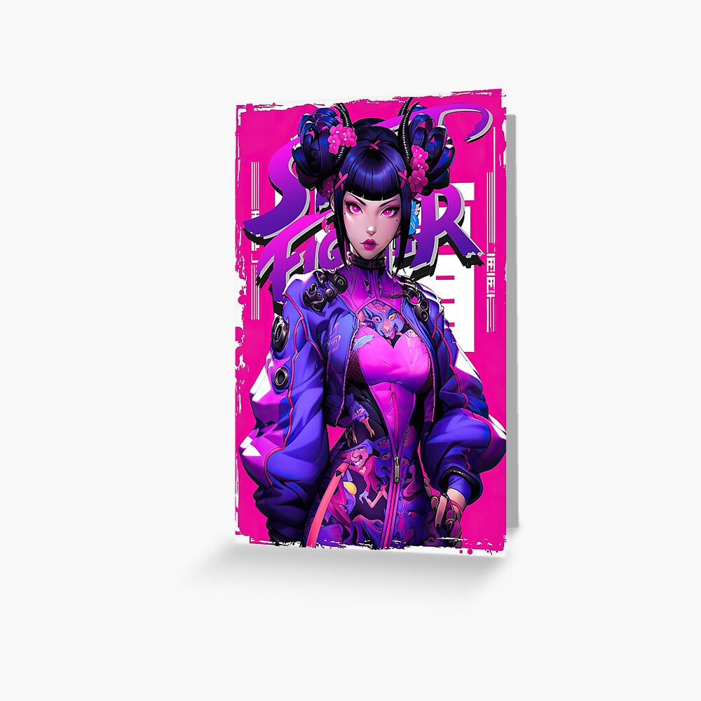 PURPLE HAZE - JURI HAN STREET FIGHTER | Vintage Video Game Cute Gamer Girl  Pop Art Design | BY NEOTOKIO3