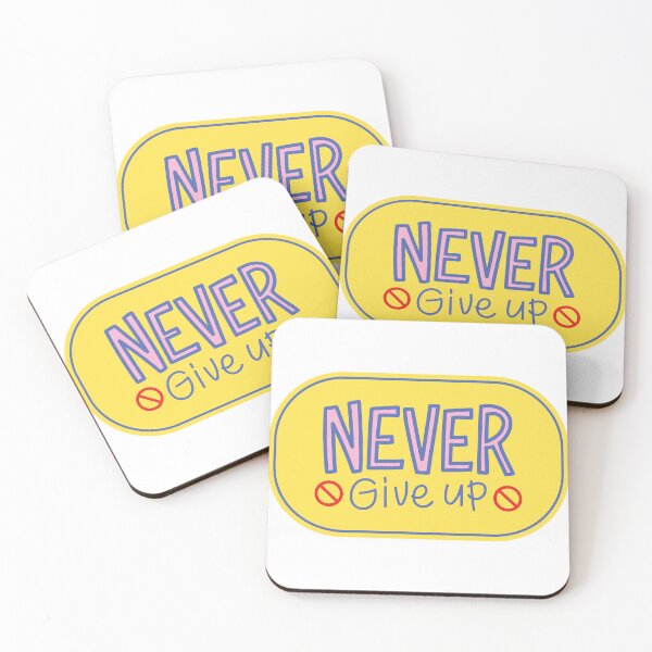 Item preview, Never give up, for every setback is a stepping stone to success. designed and sold by Funky  Fibers.