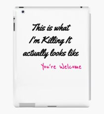 Killing The Game iPad Case/Skin