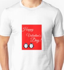 Happy Valentines Day! Penguin Couple Unisex T-Shirt